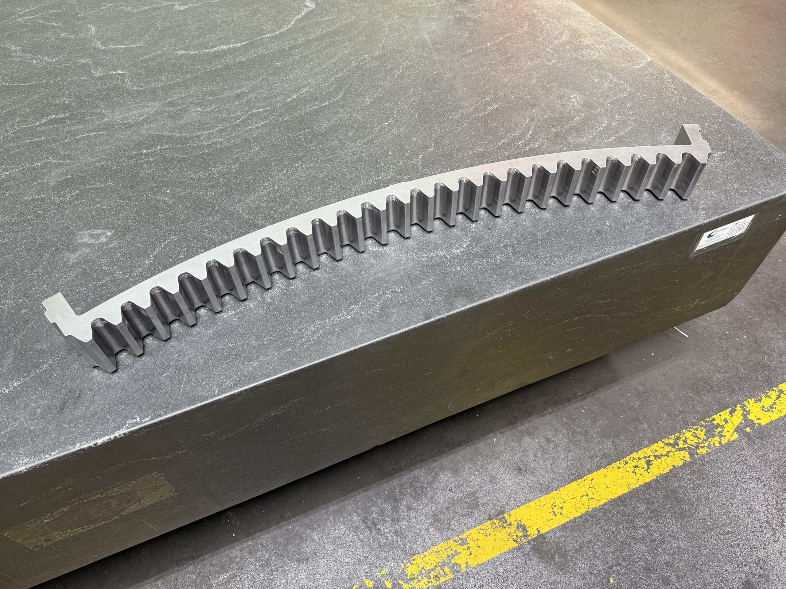 reverse engineered and machined carousel part